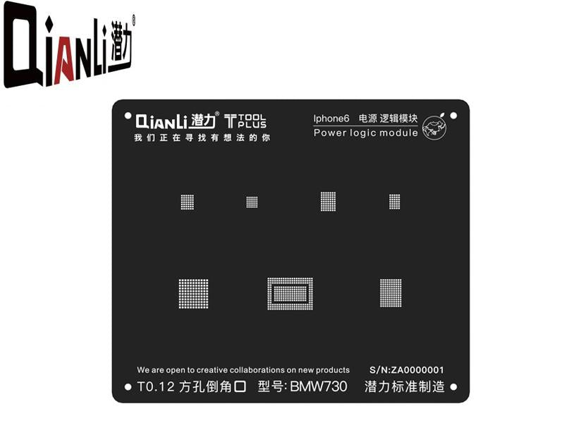 BLACK STENCIL 3D QIANLI POWER LOGIC IPHONE 6