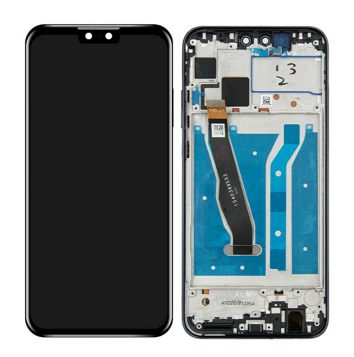 LCD Y TOUCH HUAWEI Y9 2019 NEGRO CON MARCO